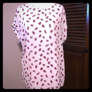 EUC LOFT mixed media shirt